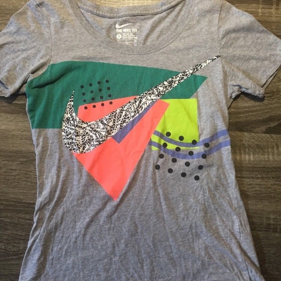 Nike Tops Vintage Tee Athletic Cut With Retro Graphics Poshmark